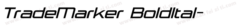 TradeMarker BoldItal字体转换